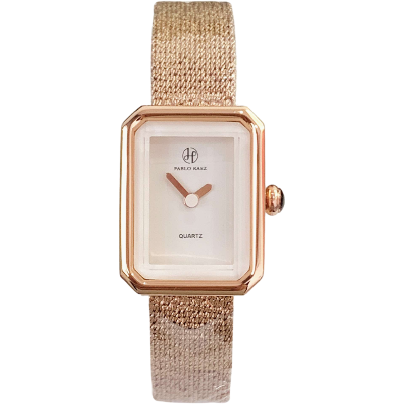 Square Dial Mesh With Delicate Quartz Watch Waterproof