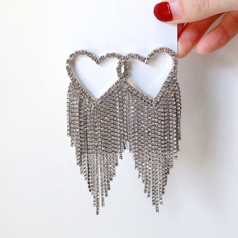 Long Tassel Earrings Net Celebrity Fashion Earrings