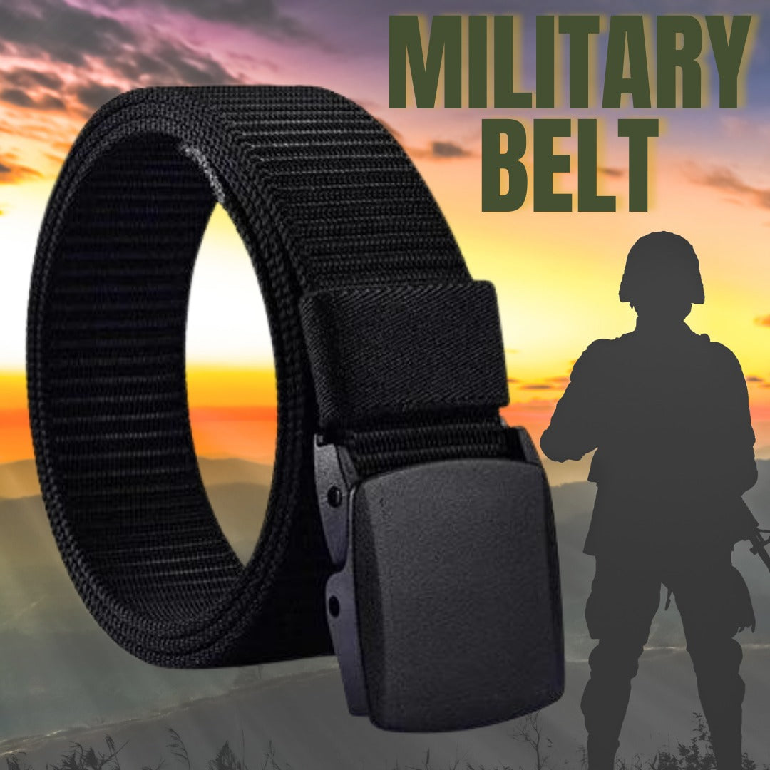 Plastic Cam Buckle Nylon Canvas Tactical Waistband Webbing Military Belt For Men