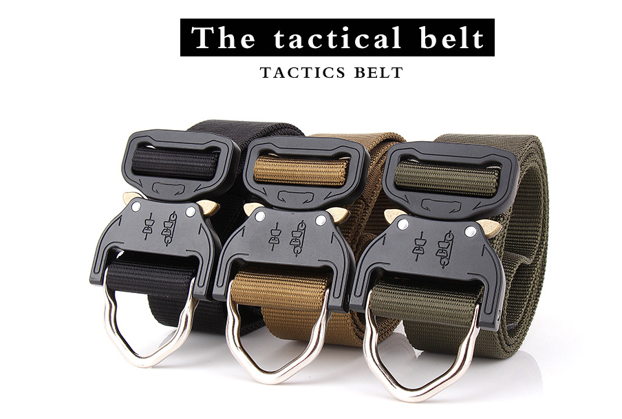 Tactical Belt Multi-Function Rappelling Special Forces Outdoor Combat Training Military Enthusiasts Men's Nylon Armed Belt