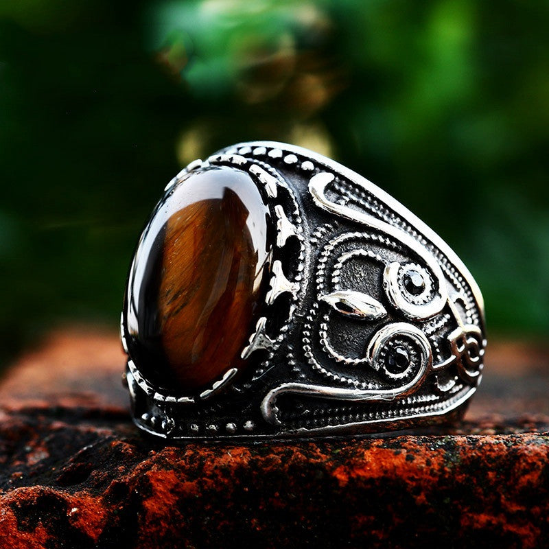 Fashion Vintage Titanium Steel Ring