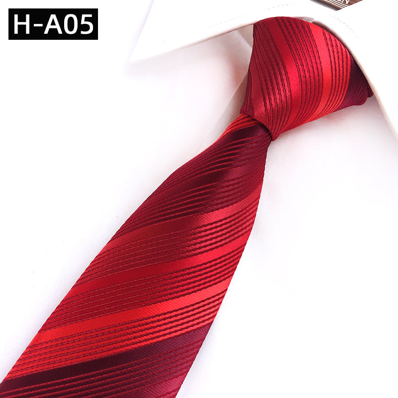 Red Celebration Show Wedding Polyester Fabric Tie