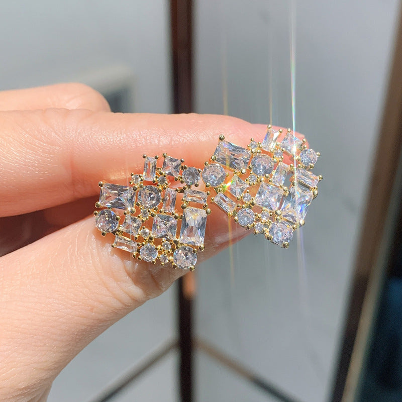 Popular Internet Celebrity Xiaoqing'S Hot High-Carbon Simulation Diamond Ring