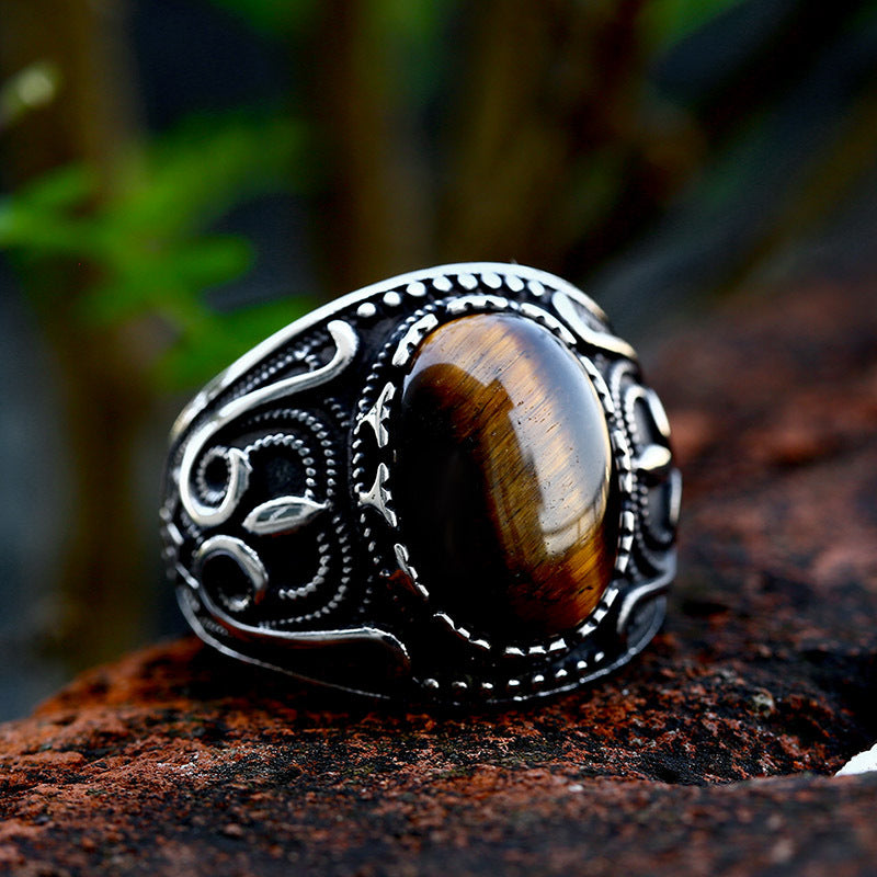 Fashion Vintage Titanium Steel Ring