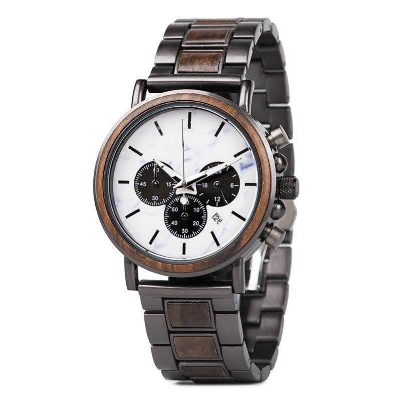 Multi-Functional Cross-Border Literary Young Men's Wooden Watch Luminous Watch