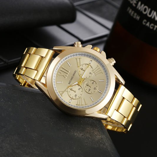 Hot Fashion Steel Band Men's Quartz Hand Watch