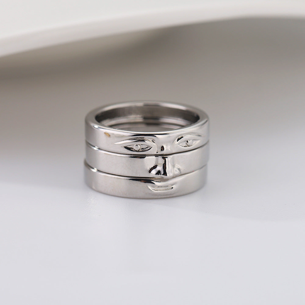 Hot Niche Design Touching Face Ring