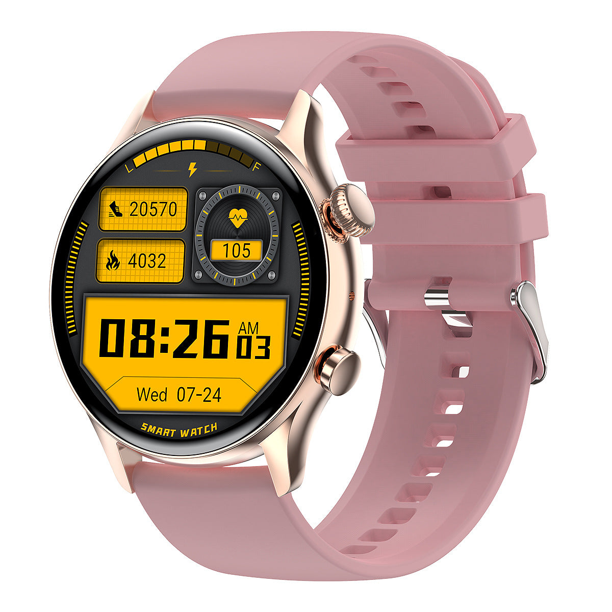 Round Dial True Waterproof Nfc Screen Heart Rate Watch