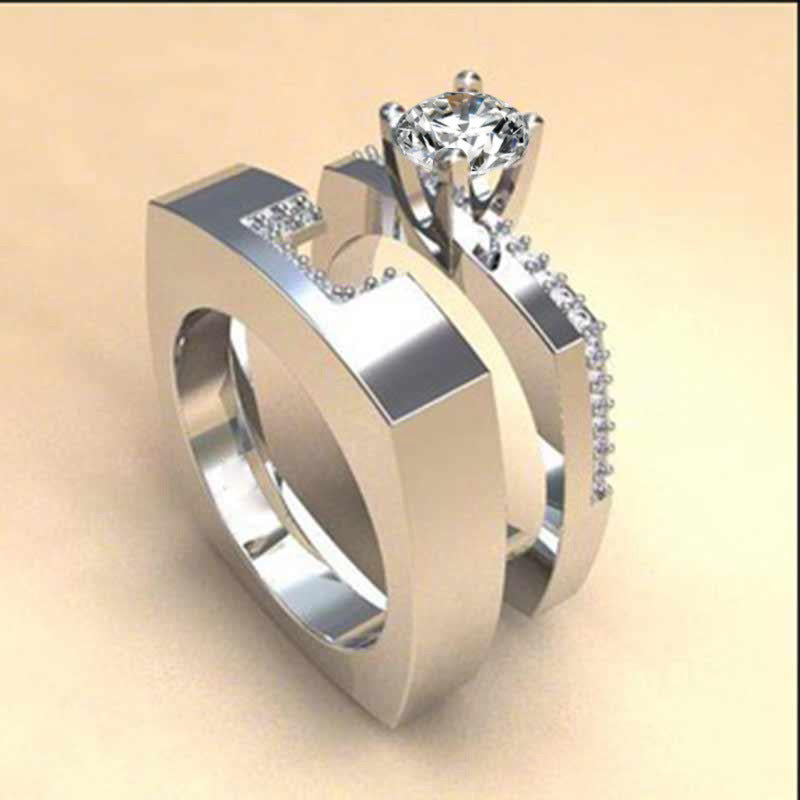 Women's Fashion Inlaid Zirconium Ring