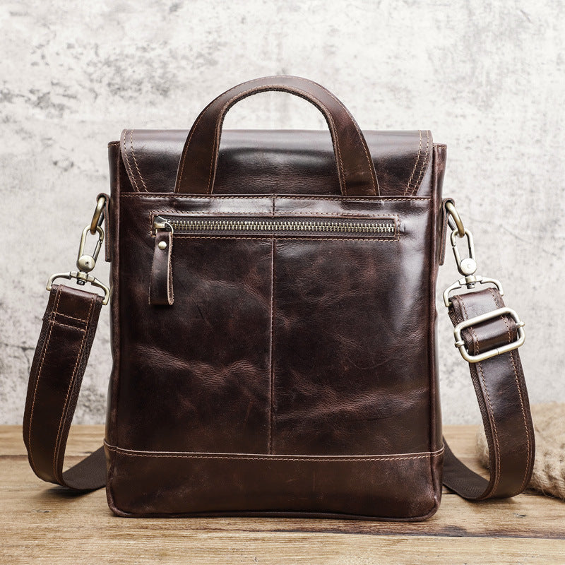 Cowhide Men's Messenger Bag Fashion Trend