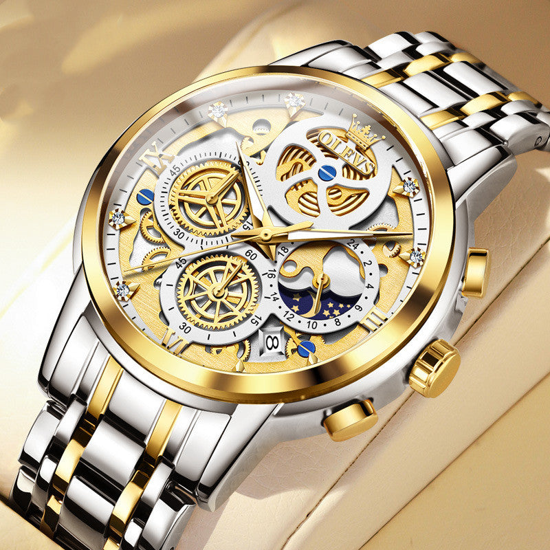 Men's Quartz Multifunctional Chronograph Watch