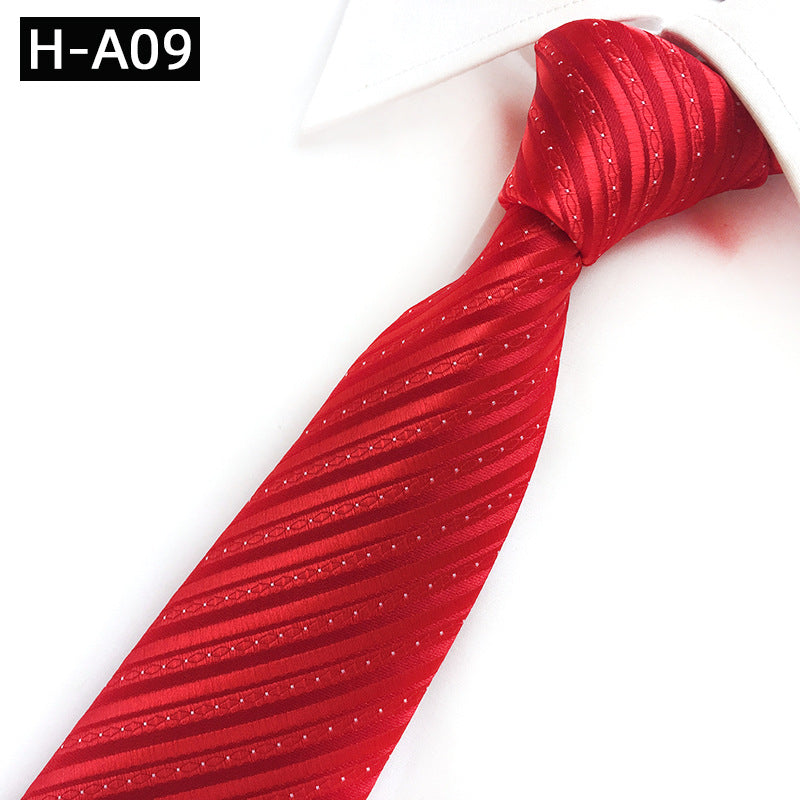 Red Celebration Show Wedding Polyester Fabric Tie