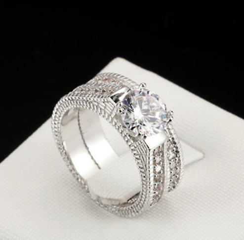 Hot European And American Engagement Rings Diamond Sets Ring Jewelry