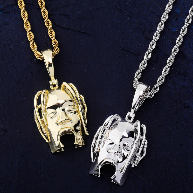 Hip Hop Head Necklace Pendant