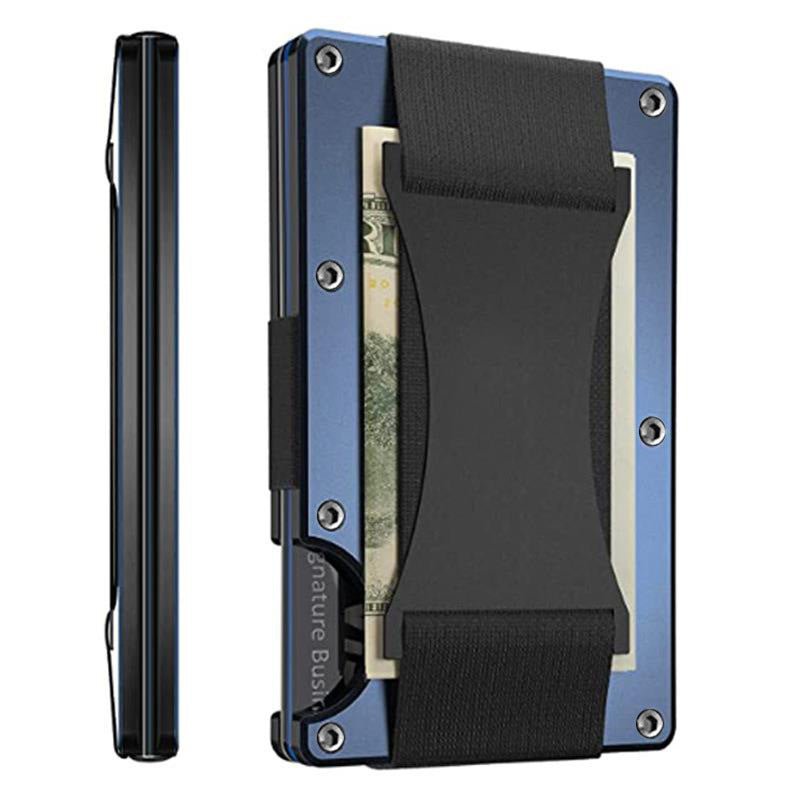 Metal Money Clip RFID Anti-Theft Brush Blocking Technology Card Case