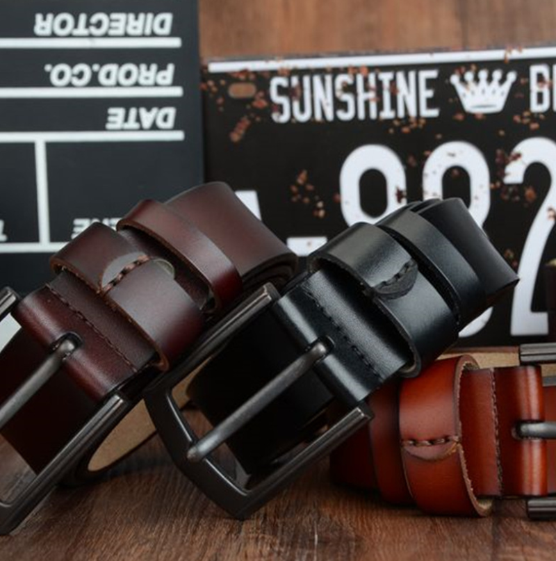 Dynamic Buckle Leather Belt Belt