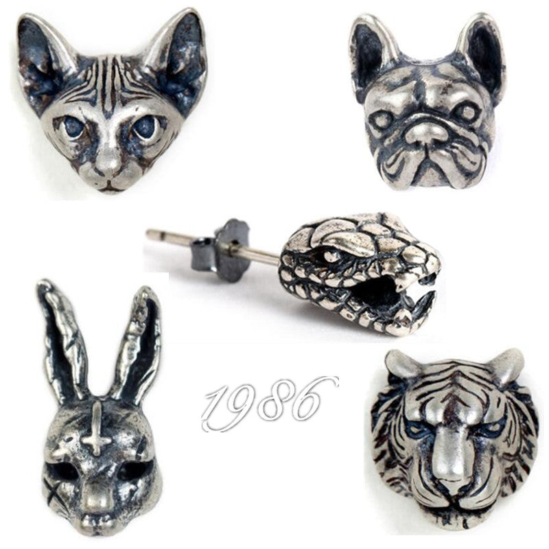 Animal Earrings In S925 Silver For Men and Women