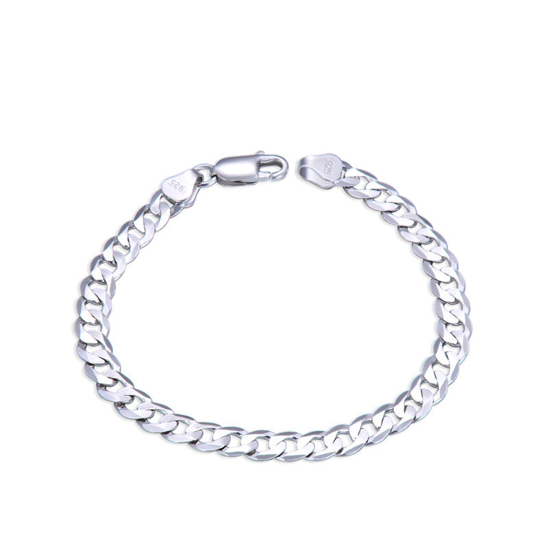 Silver Horsewhip Bracelet For Men