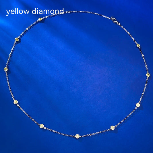 Silver Light Luxury Zircon Necklace Special-Interest Design