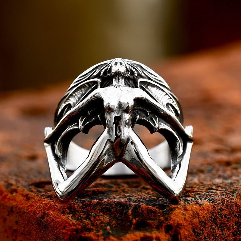 Gothic Style Stainless Steel Devil Ring