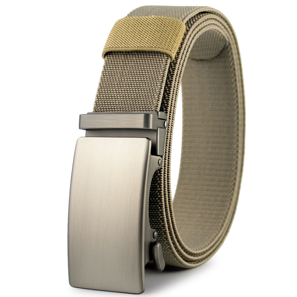 Outdoor Sports Nylon Belt With Automatic Buckle - Unisex, Durable, And Fashionable