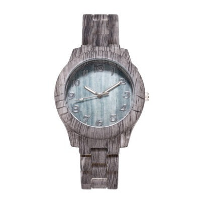 Bamboo Pattern Fashion Numbers Creative Men's and Women's Watches