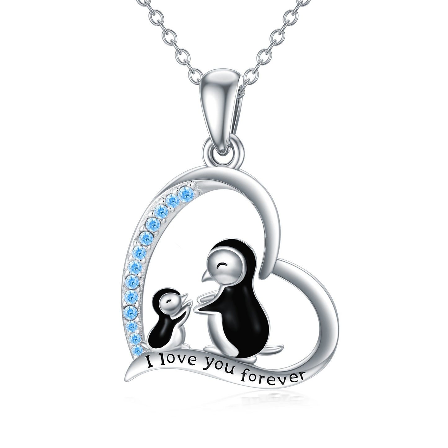 Penguin Necklace Sterling Silver Penguin Jewelry Gifts For Women Daughter Mother