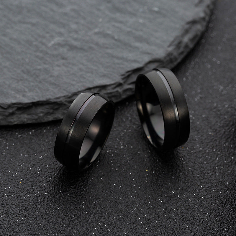 Stainless Steel Ring Black For Men