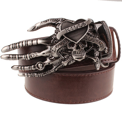 Skull Big Head Claw Belt Fashion