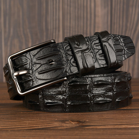 Hot Fashion Luxury Leather Design Male Dermis Leather Belt