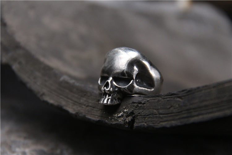 Silver S925 Sterling Silver Personalized Skull Ring