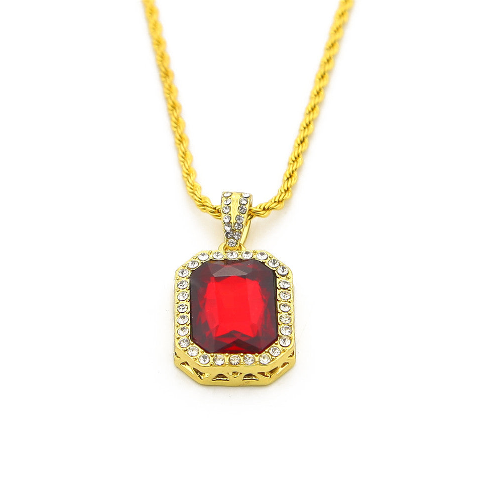 Hip-Hop Men's Gem Necklace