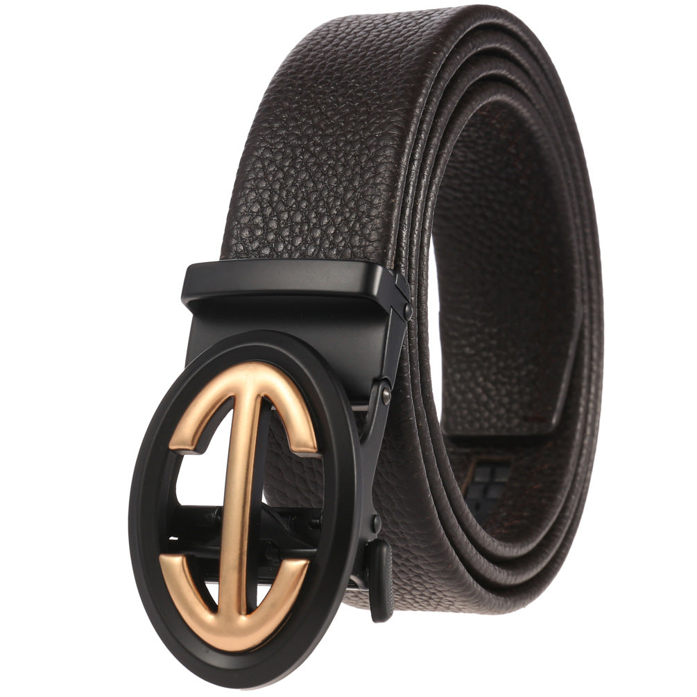 Automatic Buckle Men's Casual Business Belt