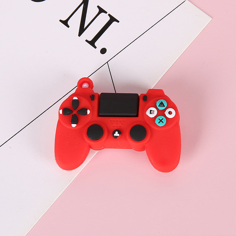 Soft Rubber Creative Simulation Game Console Gamepad Keychain