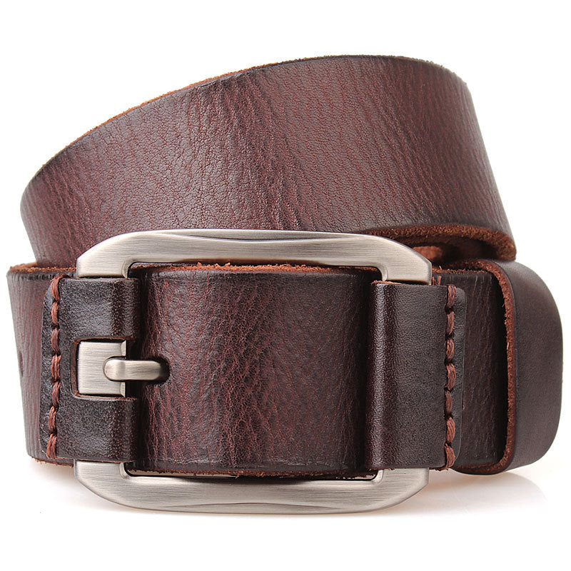 Men's Leather Belt In One Single Layer First Layer