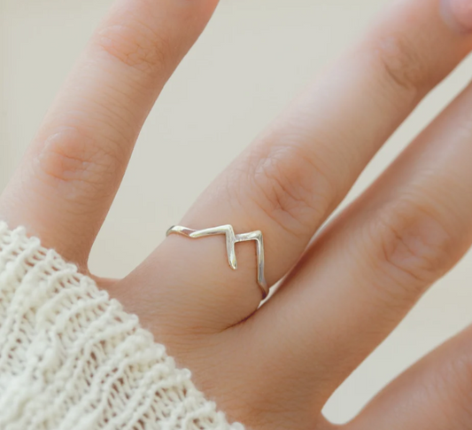 Mountain-Shaped Copper Creative Custom Ladies Ring