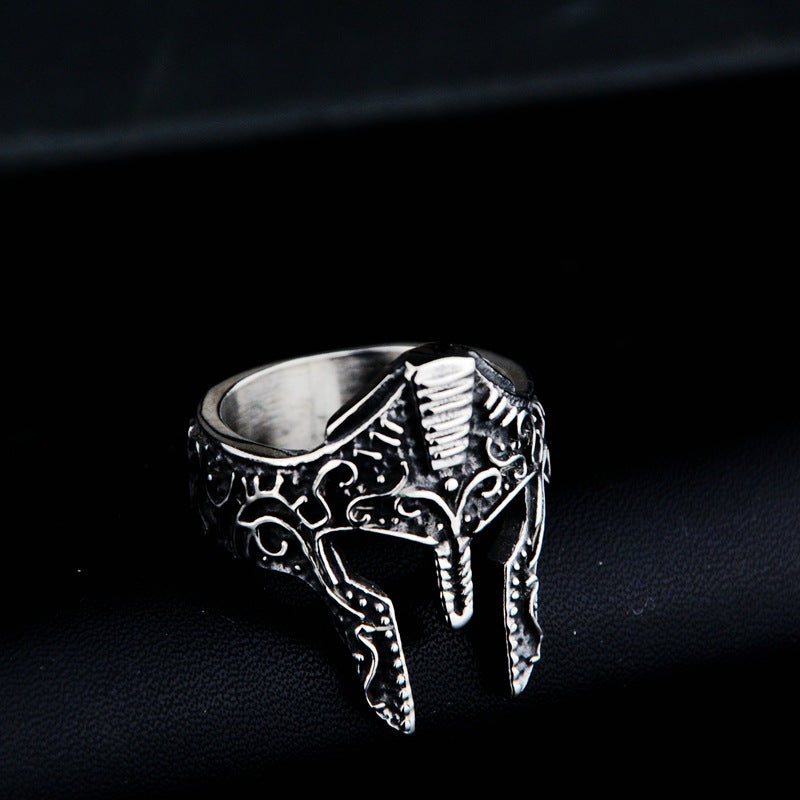 Hot Personality Warrior Mask Ring Fashion