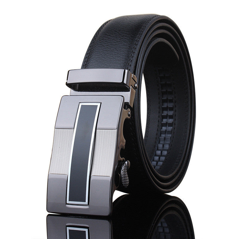 Men's Automatic Buckle Casual Leather Belt