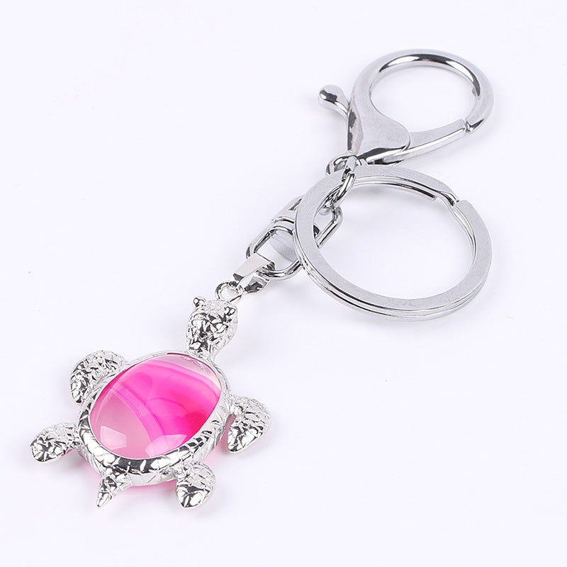 Natural Stone Crystal Key Chain