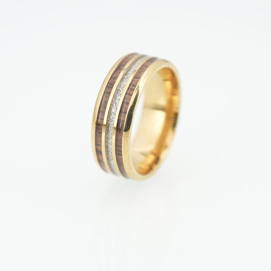 Delicate Tungsten Steel Inlaid Ice Silk Ring