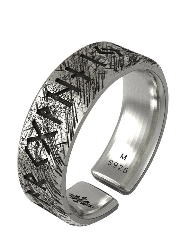 Nordic Viking Luen Letters Ring