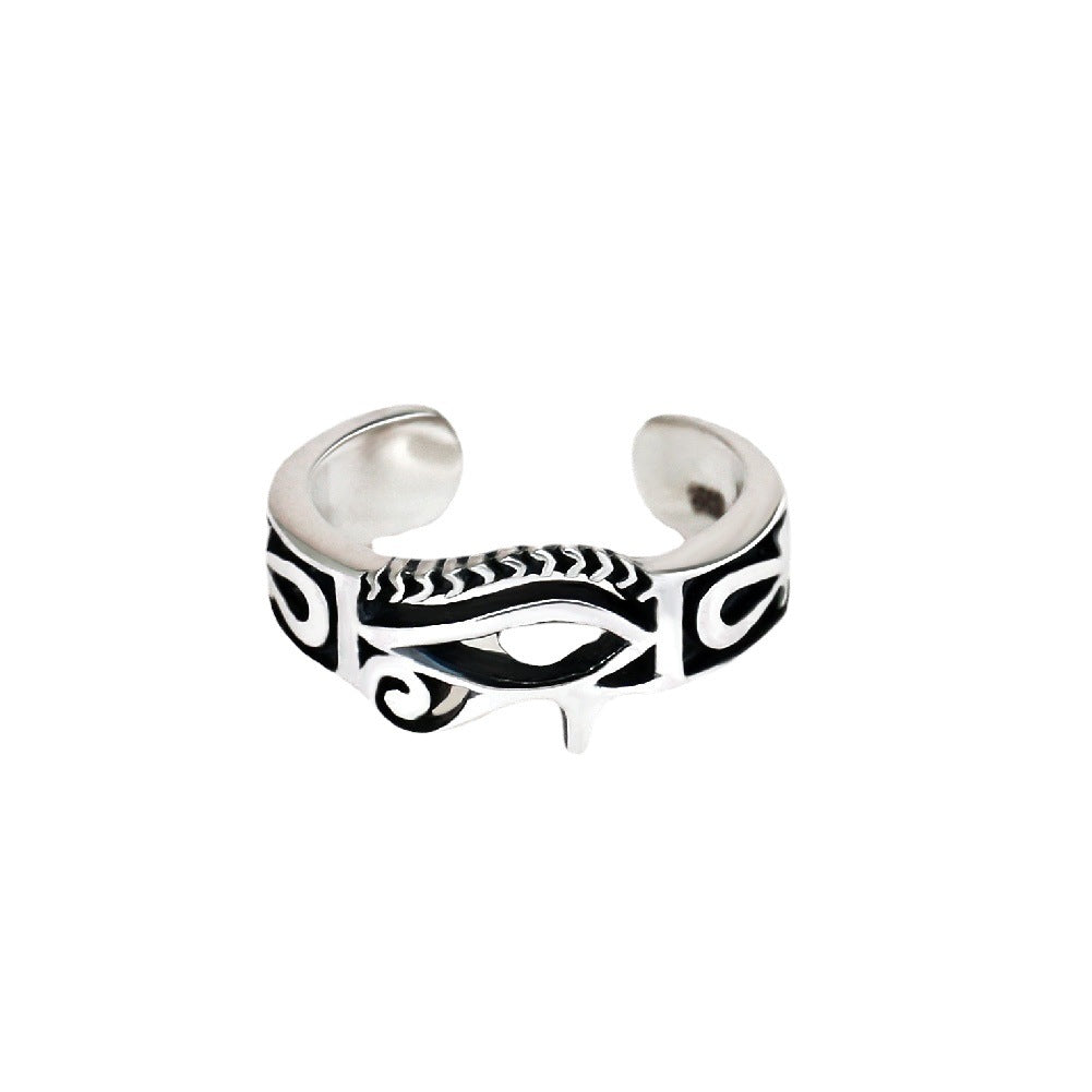 Men's Ring God Trendy Men's Silver Single Personalized