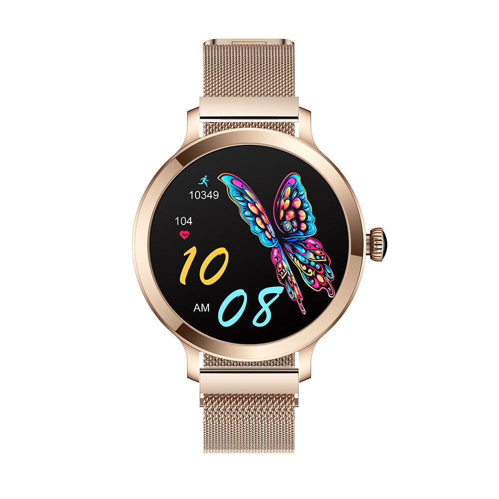 Women's Amoled Smart Bluetooth Calling Blood Pressure Heart Rate Watch