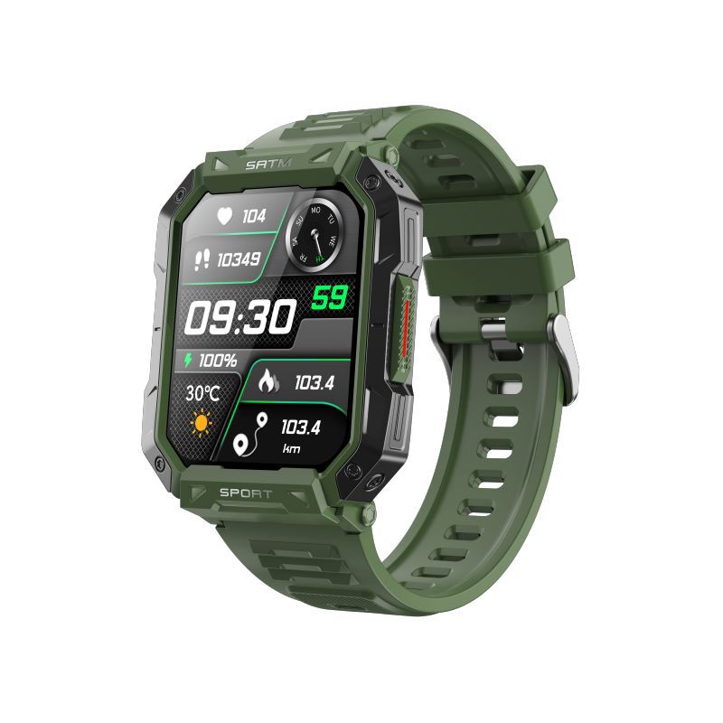 F307 Outdoor Three-Proof Bluetooth Calling Heart Rate Blood Pressure Waterproof Smart Watch