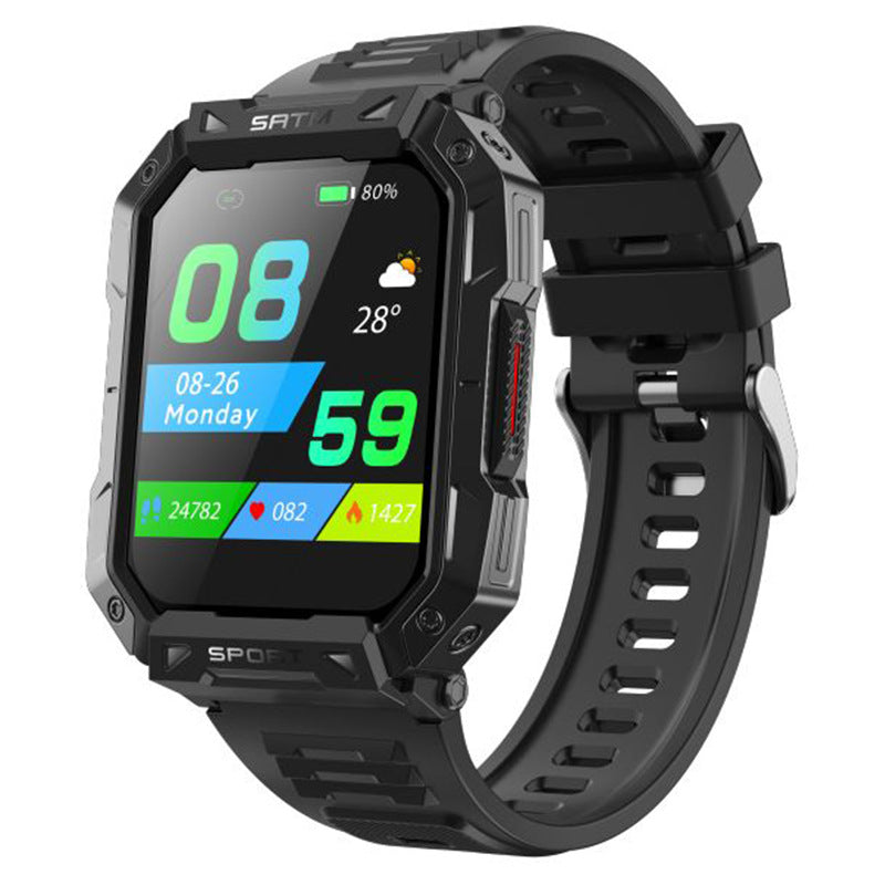 F307 Outdoor Three-Proof Bluetooth Calling Heart Rate Blood Pressure Waterproof Smart Watch