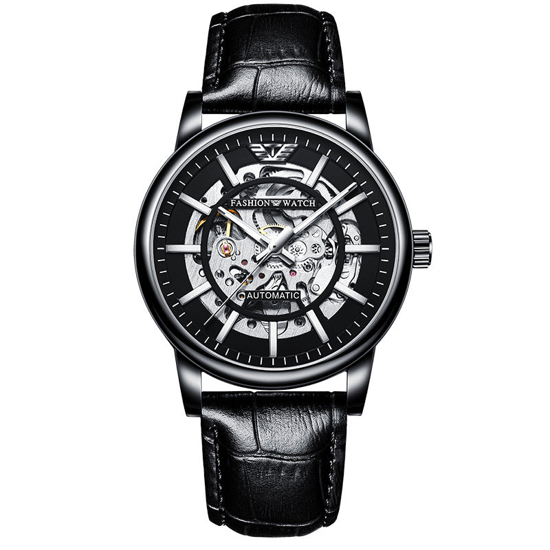 Hollowed Fashion Sports Waterproof Luminous Men's Mechanical Watch