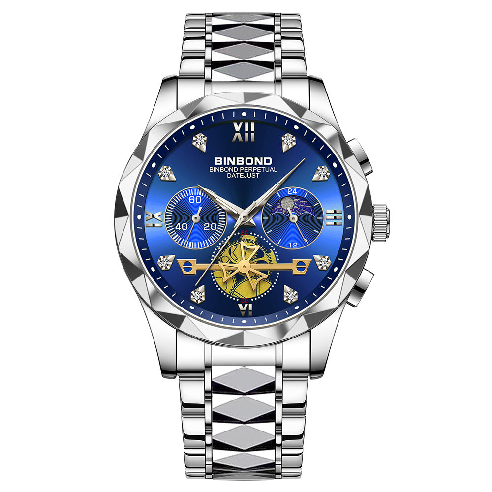 Men's Casual Multi-Function Quartz Watch