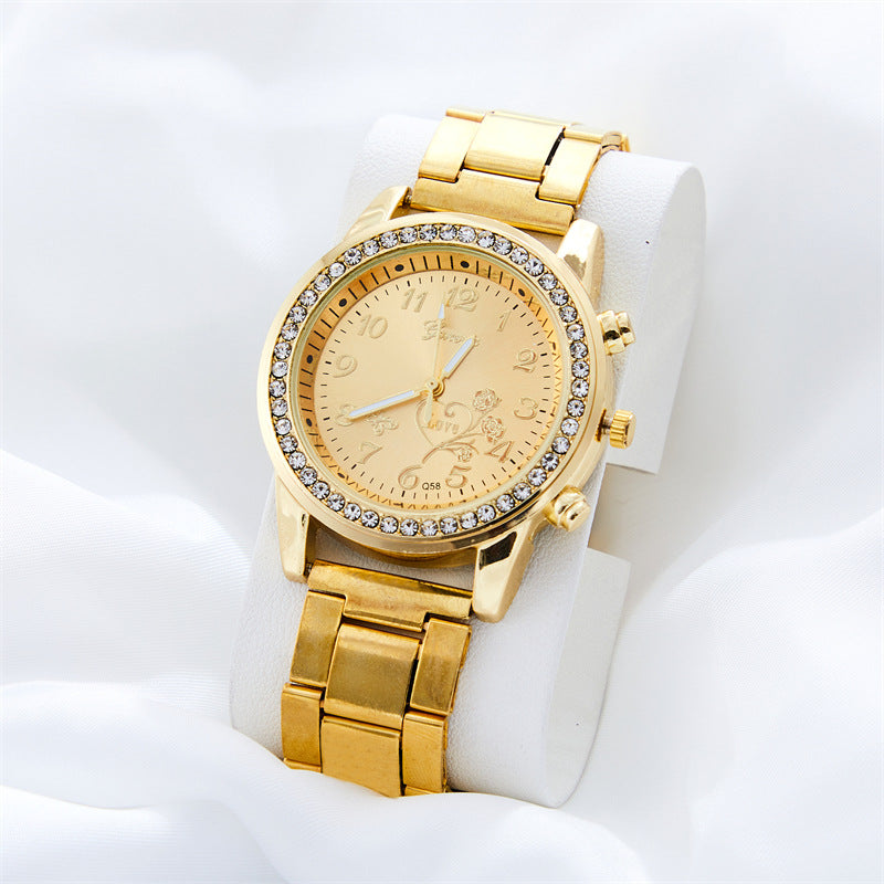 Diamond Embedded Watch Luxury Starry Quartz