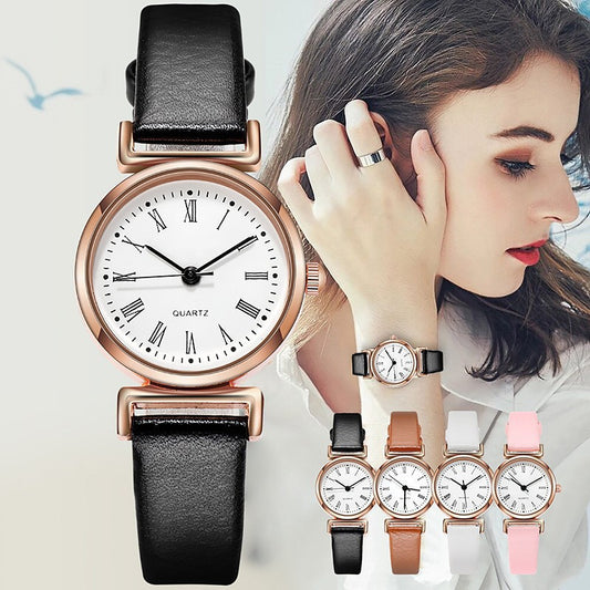 Women's Watch Digital Roman Scale Quartz Watch Live One Piece Watch