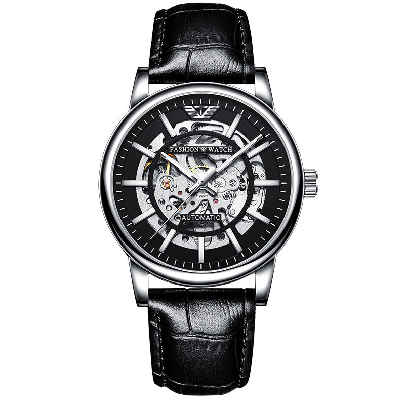 Hollowed Fashion Sports Waterproof Luminous Men's Mechanical Watch